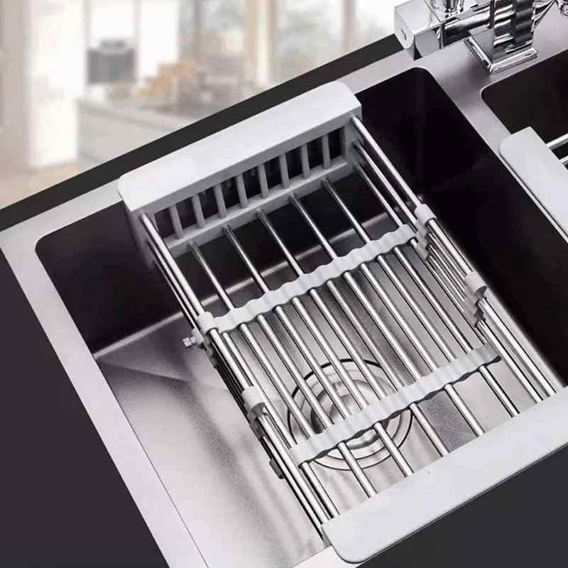 Retractable Stainless Steel Sink Drainer Rack